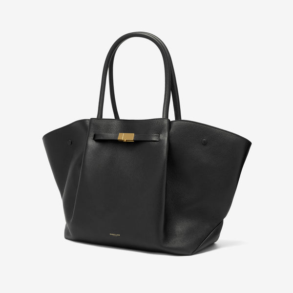 Demellier The New York | Black Small Grain | DeMellier