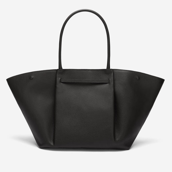Demellier The New York | Black Small Grain | DeMellier