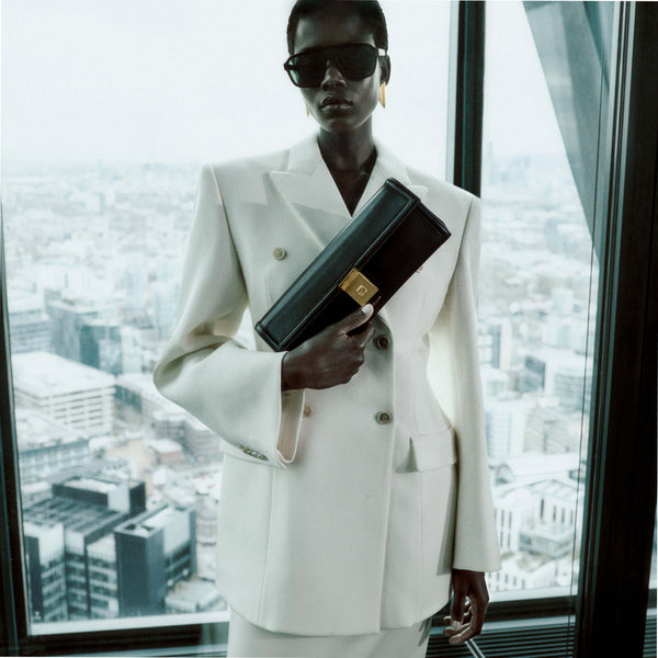 Demellier The Paris Clutch | Black Smooth | DeMellier