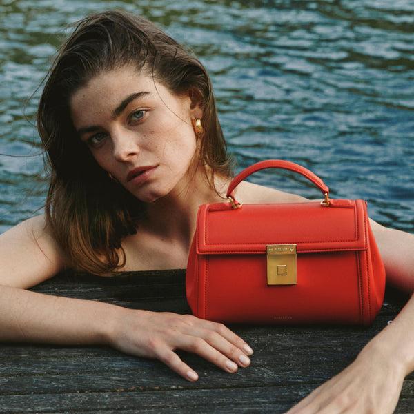 Demellier The Paris | Poppy Red Smooth | DeMellier