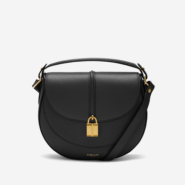 demellier The Siena Saddle | Black Small Grain