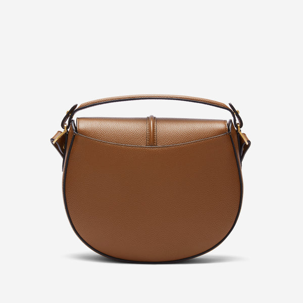 Demellier The Siena Saddle | Tan Small Grain
