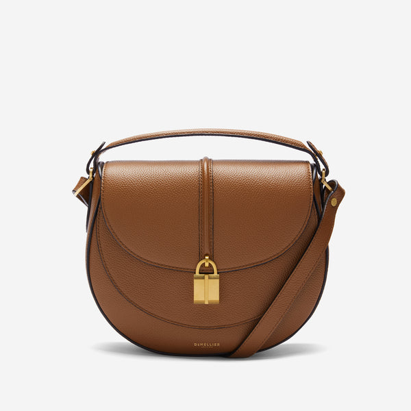 demellier The Siena Saddle | Tan Small Grain