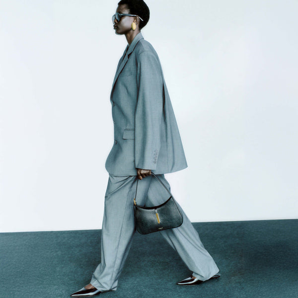 Demellier The Tokyo | Black Lizard-Effect | DeMellier