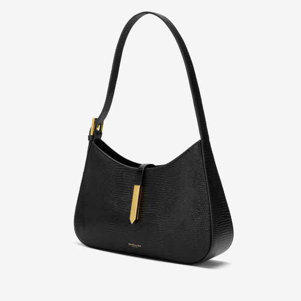 Demellier The Tokyo | Black Lizard-Effect | DeMellier