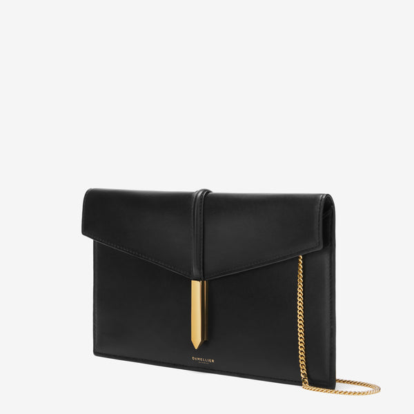 Demellier The Tokyo Clutch | Black Smooth | DeMellier