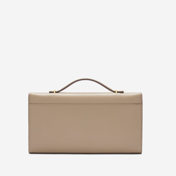 Demellier The Vancouver Clutch | Dark Sand Smooth