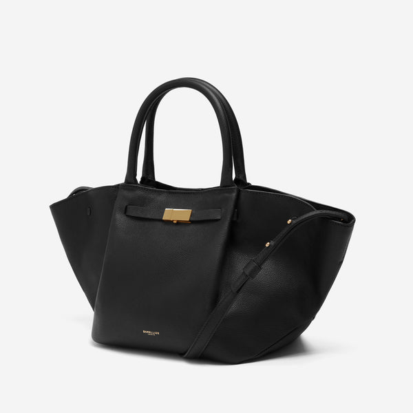 demellier The Midi New York | Black Small Grain | DeMellier
