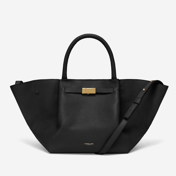 demellier The Midi New York | Black Small Grain | DeMellier