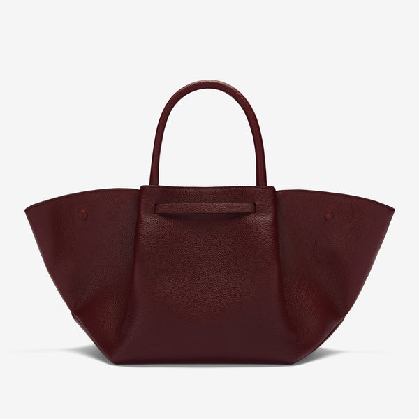Demellier The Midi New York | Burgundy Small Grain | DeMellier