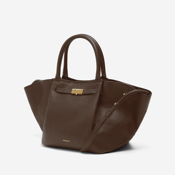 Demellier The Midi New York | Mocha Small Grain | DeMellier
