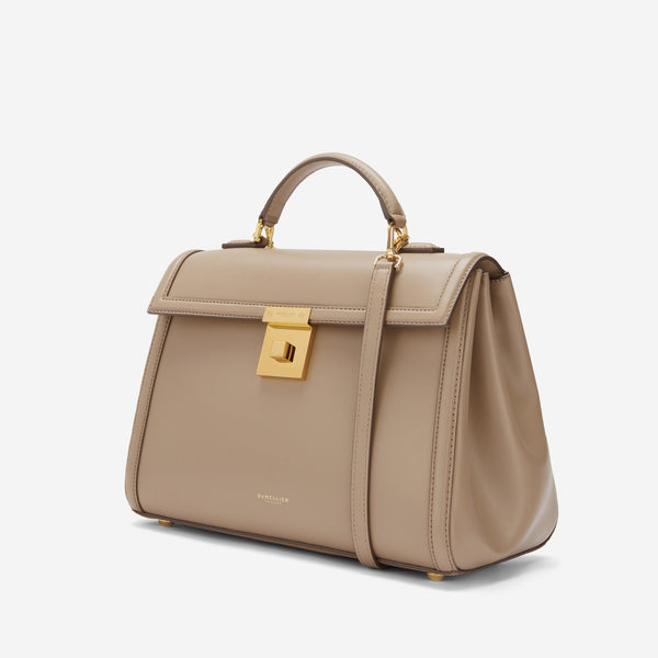 Demellier The Midi Paris | Dark Sand Smooth | DeMellier