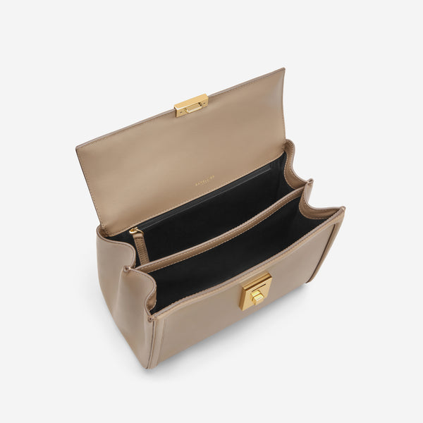 Demellier The Midi Paris | Dark Sand Smooth | DeMellier