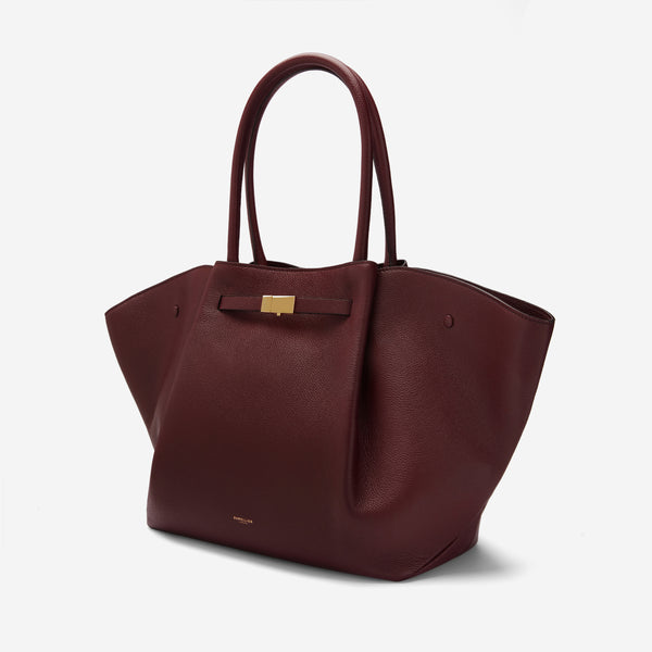 Demellier The New York | Burgundy Small Grain | DeMellier