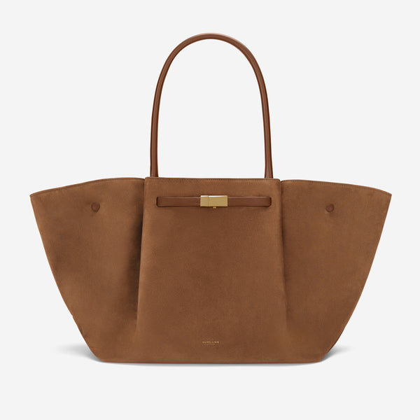 demellier The New York | Deep Tan Suede & Tan Smooth | DeMellier