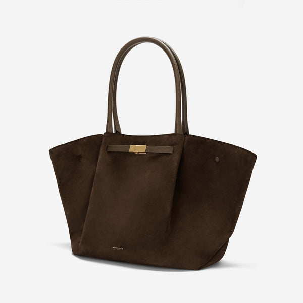 Demellier The New York | Mocha Suede & Mocha Smooth | DeMellier
