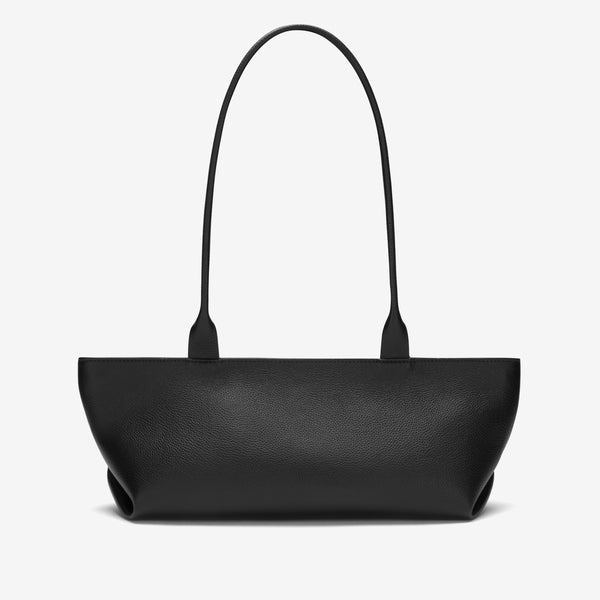 Demellier The New York Shoulder | Black Small Grain | DeMellier
