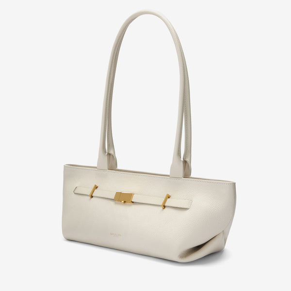 Demellier The New York Shoulder | Off-White Small Grain | DeMellier