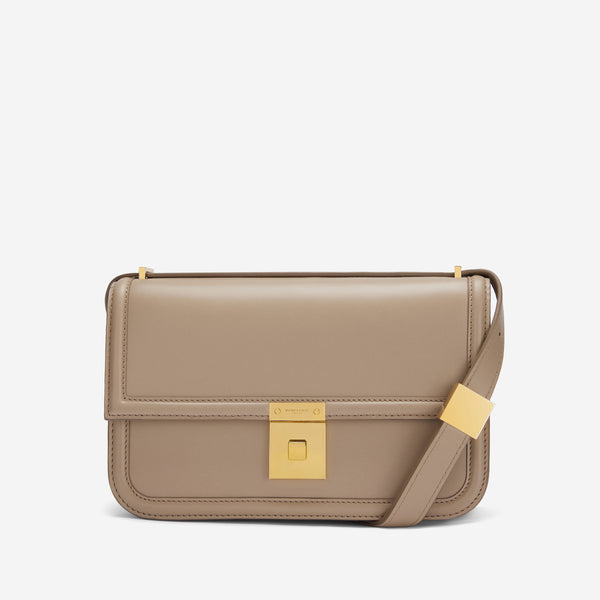 demellier The Paris Crossbody | Dark Sand Smooth | DeMellier