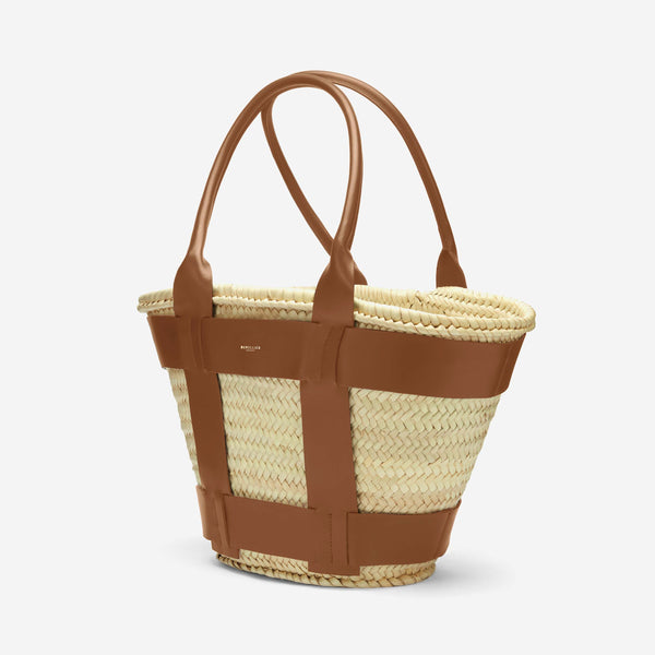 Demellier The Santorini | Natural Basket Tan Smooth | DeMellier