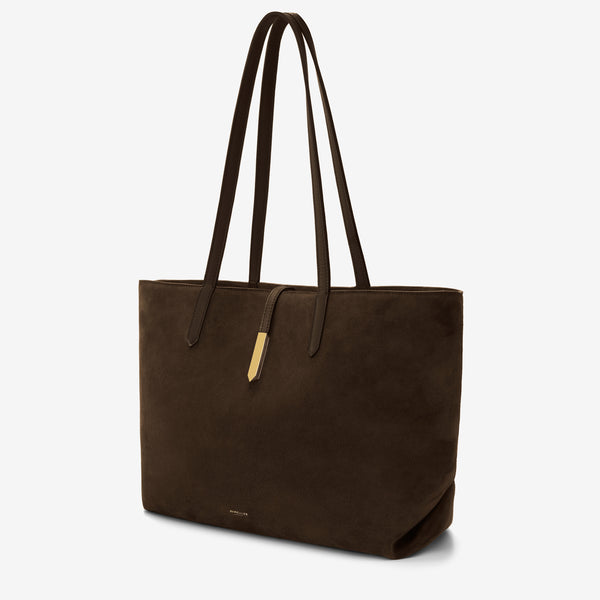 Demellier The Tokyo Tote | Mocha Suede & Mocha Suede | DeMellier