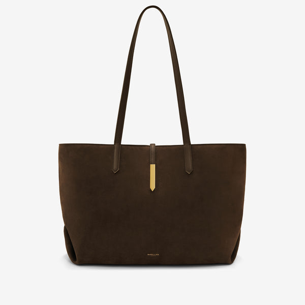 demellier The Tokyo Tote | Mocha Suede & Mocha Suede | DeMellier