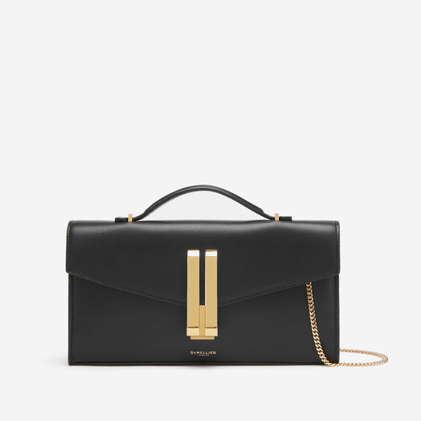 demellier The Vancouver Clutch | Black Smooth | DeMellier