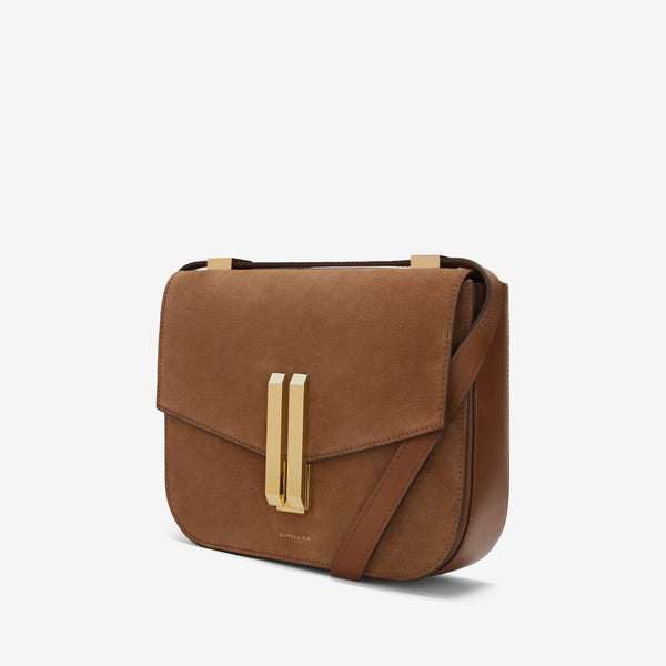 Demellier The Vancouver | Deep Tan Suede & Tan Smooth | DeMellier