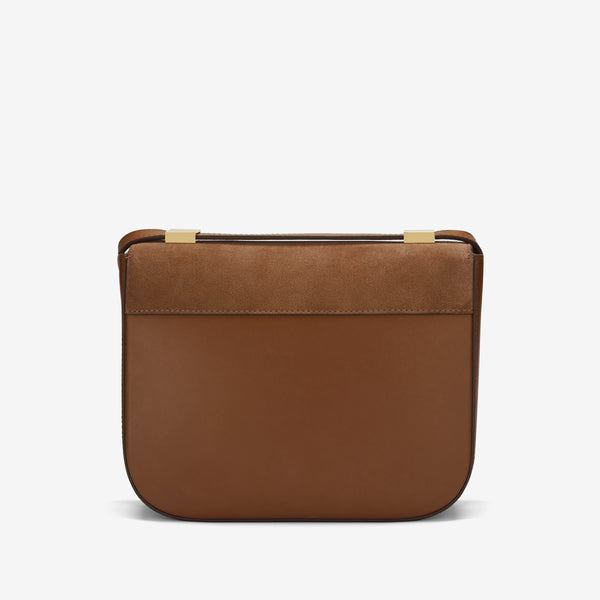 Demellier The Vancouver | Deep Tan Suede & Tan Smooth | DeMellier
