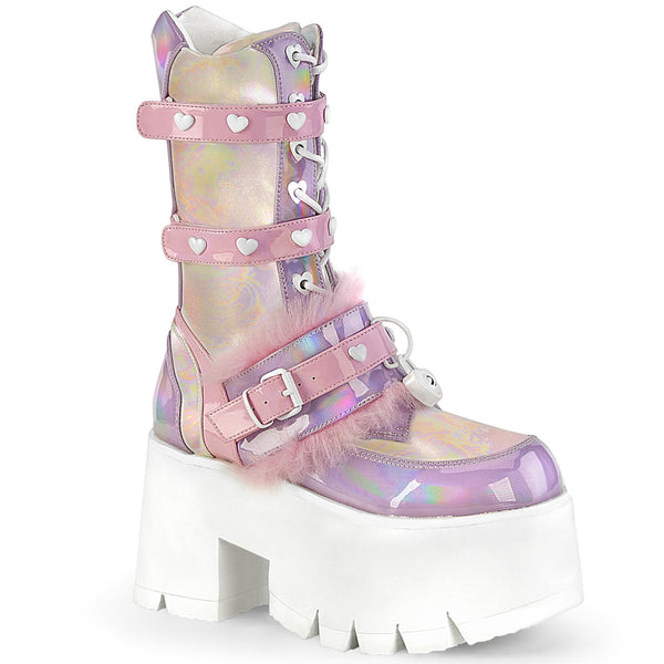 demonia Ashes-120 Baby Pink-Lavender Holographic Patent