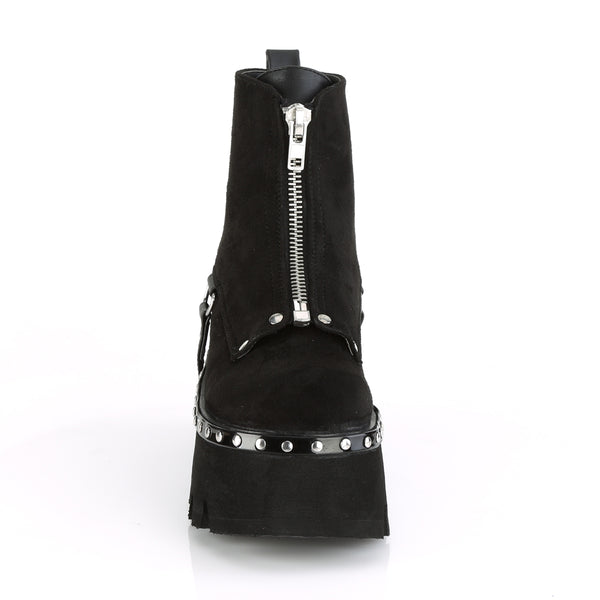 Demonia Ashes-100 Black Vegan Suede