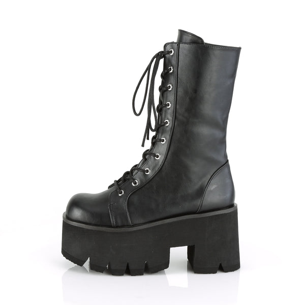 Demonia Ashes-105 Black Vegan Leather
