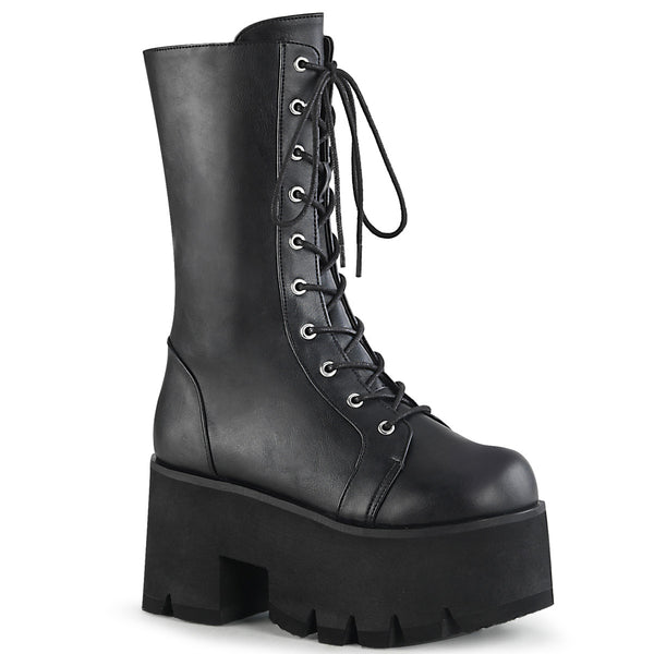 demonia Ashes-105 Black Vegan Leather