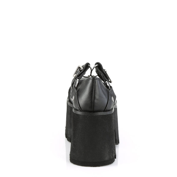 Demonia Ashes-33 Black Vegan Leather