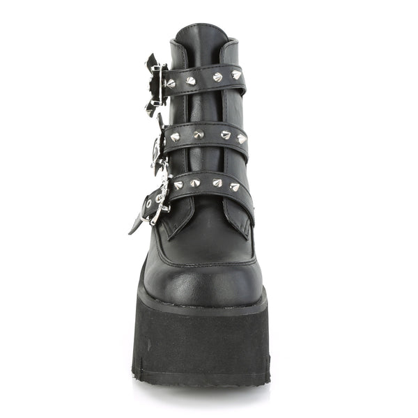 Demonia Ashes-55 Black Vegan Leather