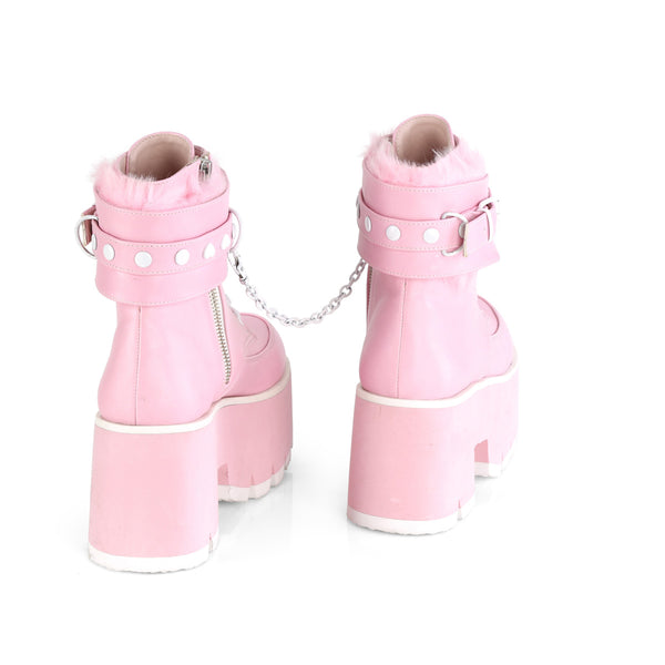 Demonia Ashes-57 Baby Pink Vegan Leather