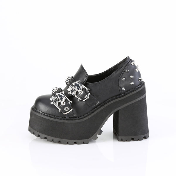 Demonia Assault-38 Black Vegan Leather