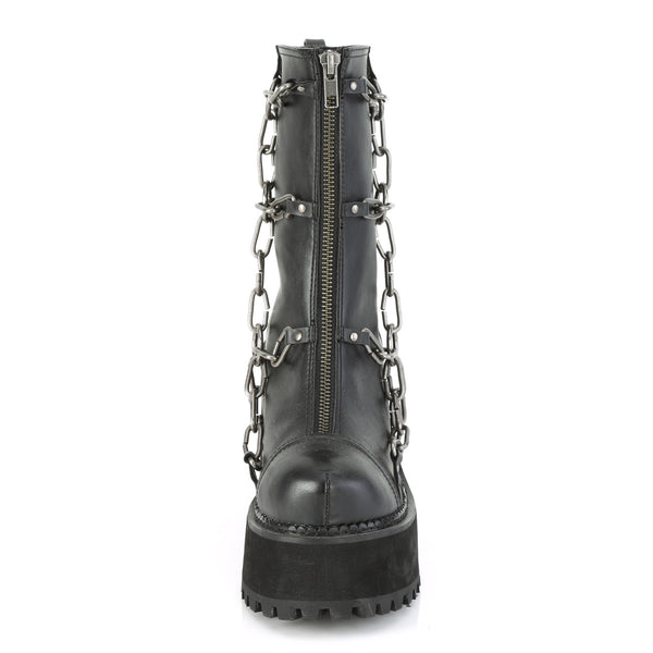Demonia Assault-66 Black Vegan Leather