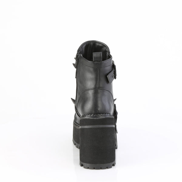 Demonia Assault-72 Black Vegan Leather