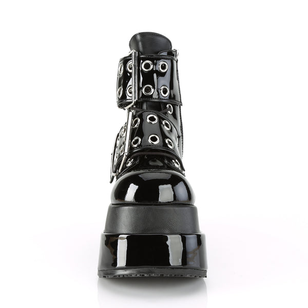 Demonia Bear-104 Black Patent-Vegan Leather