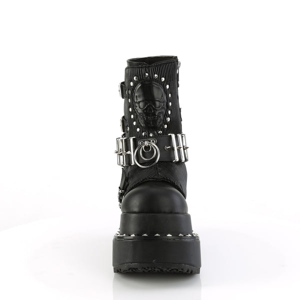 Demonia Bear-150 Black Vegan Leather