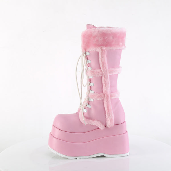 Demonia Bear-202 Baby Pink Vegan Leather