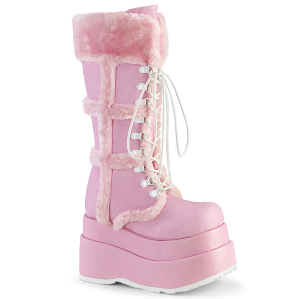 demonia Bear-202 Baby Pink Vegan Leather