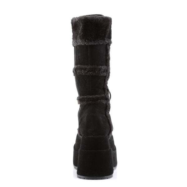 Demonia Bear-202 Black Vegan Suede