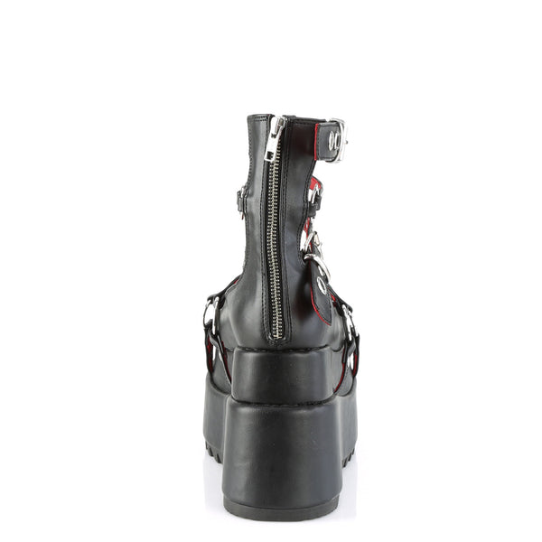 Demonia Bear-28 Black Vegan Leather