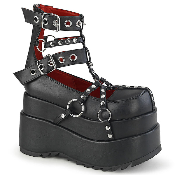demonia Bear-28 Black Vegan Leather