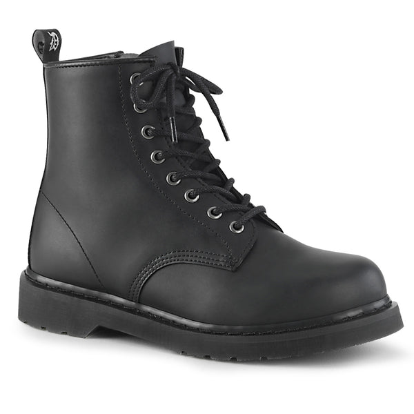 demonia Bolt-100 Black Vegan Leather