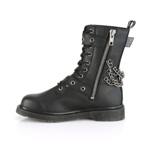 Demonia Bolt-250 Black Vegan Leather