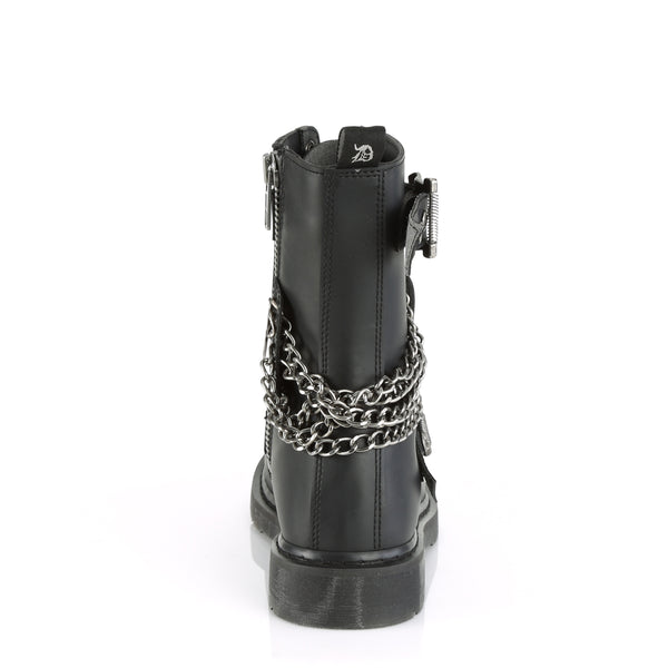 Demonia Bolt-250 Black Vegan Leather