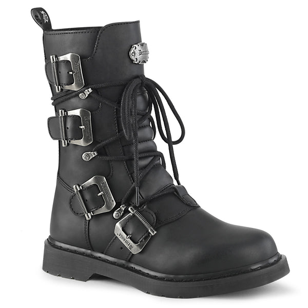 demonia Bolt-265 Black Vegan Leather
